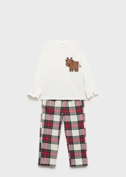 Dzieci MANGO Piżamy*Piżama świąteczna z długimi nogawkami