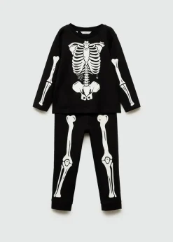 Dzieci MANGO Piżamy|Piżamy*Piżama ze szkieletem świecącym w ciemności