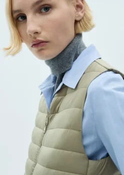 MANGO Kamizelki*Pikowana kamizelka