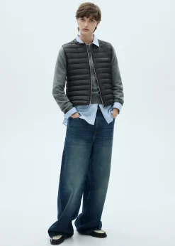 MANGO Kamizelki*Pikowana kamizelka