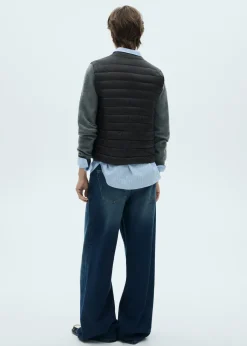 MANGO Kamizelki*Pikowana kamizelka