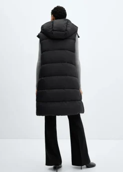 MANGO Płaszcze|Kurtki*Pikowana kamizelka z kapturem