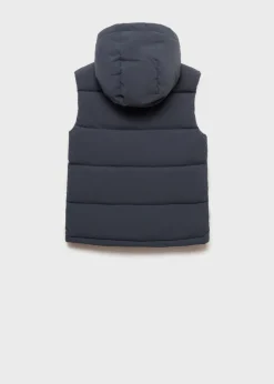 Dzieci MANGO Płaszcze I Kurtki*Pikowana kamizelka z kapturem