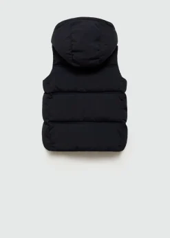 Dzieci MANGO Płaszcze I Kurtki*Pikowana kamizelka z kapturem