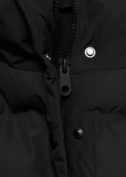 MANGO Kamizelki*Pikowana kamizelka z kapturem