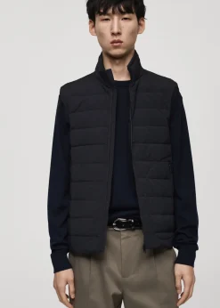 MANGO Kurtki I Koszule Wierzchnie*Pikowana kamizelka z wypełnieniem z puchu i pierza