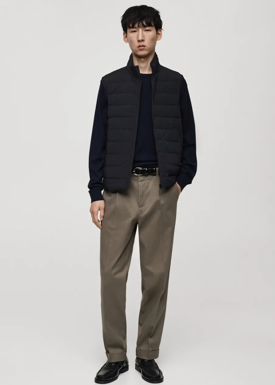 MANGO Kurtki I Koszule Wierzchnie*Pikowana kamizelka z wypełnieniem z puchu i pierza