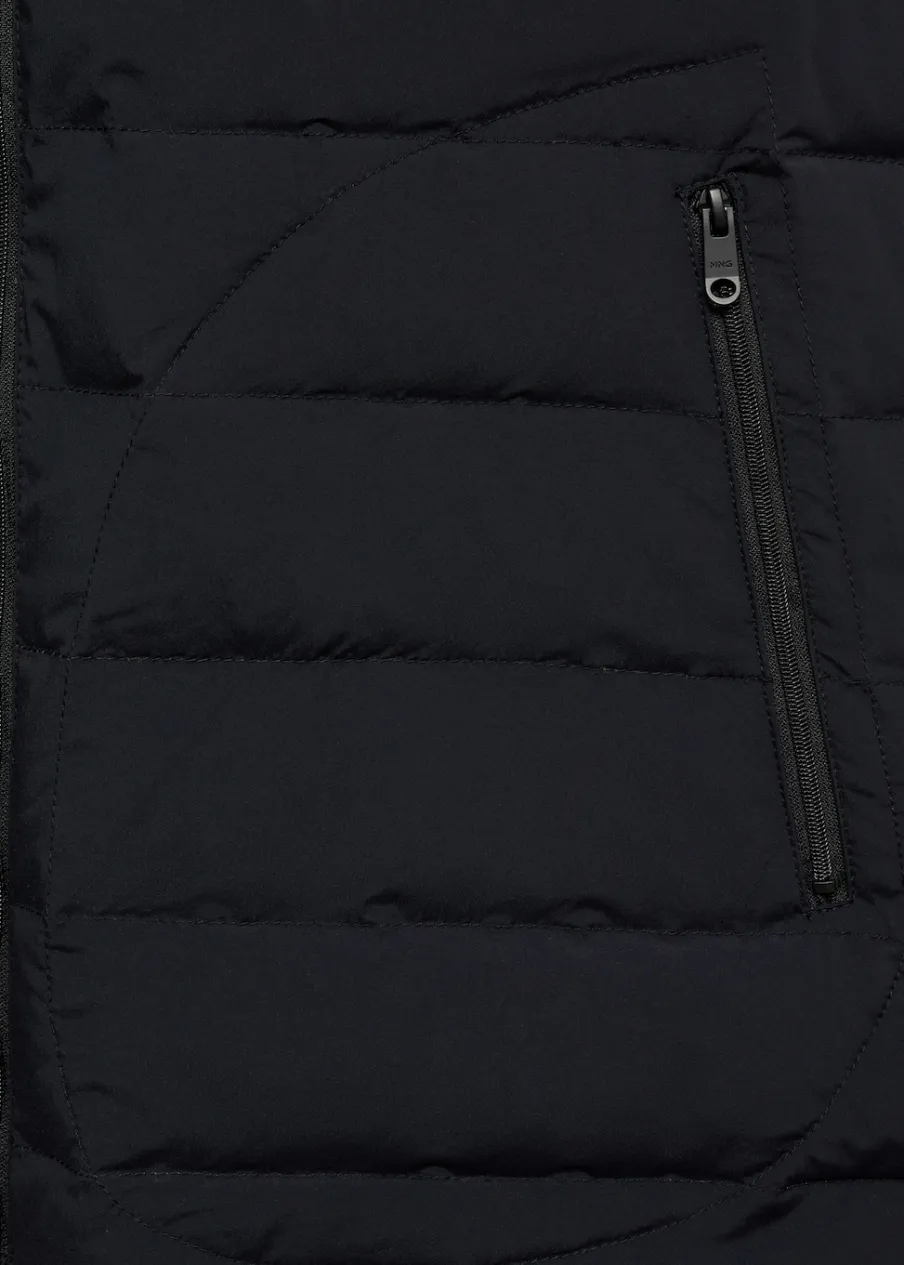 MANGO Kurtki I Koszule Wierzchnie*Pikowana kamizelka z wypełnieniem z puchu i pierza