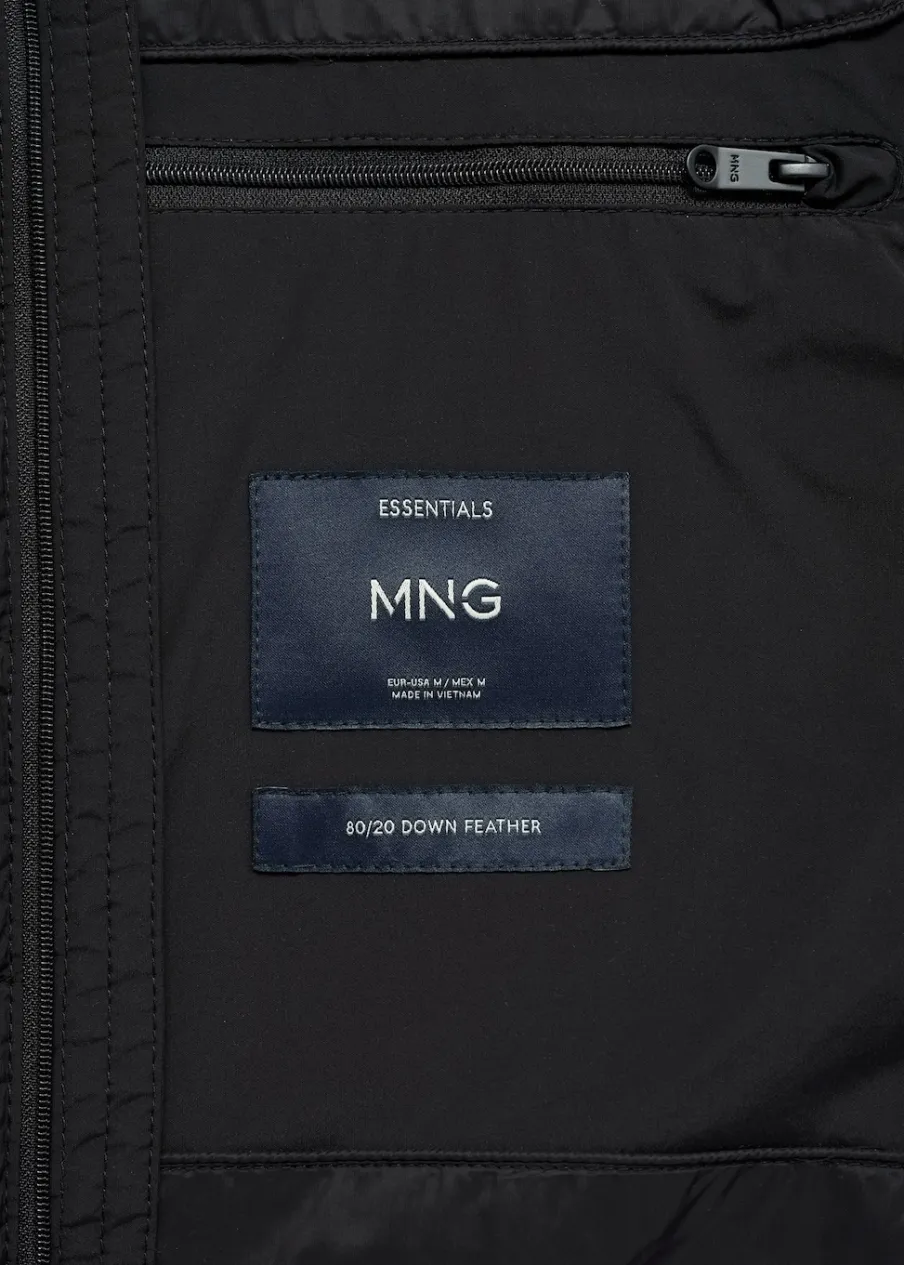 MANGO Kurtki I Koszule Wierzchnie*Pikowana kamizelka z wypełnieniem z pierza