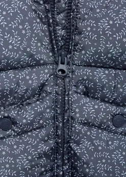 Dzieci MANGO Płaszcze*Pikowana kurtka puchowa z kwiatowym wzorem