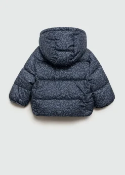 Dzieci MANGO Płaszcze*Pikowana kurtka puchowa z kwiatowym wzorem