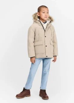 Dzieci MANGO Płaszcze I Kurtki*Pikowana kurtka puchowa z kapturem z futerkiem