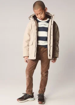 Dzieci MANGO Płaszcze I Kurtki*Pikowana kurtka puchowa z kapturem z futerkiem