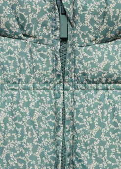 Dzieci MANGO Płaszcze*Pikowana kurtka puchowa z kwiatowym wzorem