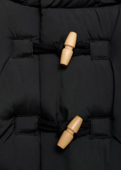 Dzieci MANGO Płaszcze I Kurtki*Pikowana kurtka puchowa z kapturem z futerkiem