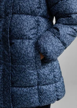 Dzieci MANGO Płaszcze I Kurtki*Pikowana kurtka puchowa z kwiatowym wzorem