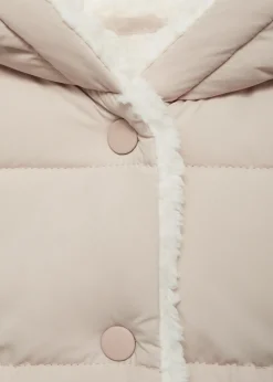 Dzieci MANGO Płaszcze|Płaszcze I Kurtki*Pikowana kurtka puchowa z kapturem z uszami