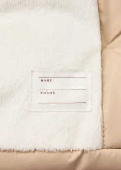 Dzieci MANGO Płaszcze*Pikowana kurtka z futrem