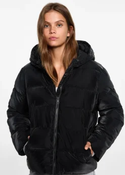 MANGO Płaszcze I Kurtki*Pikowana kurtka z kapturem