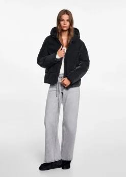 MANGO Płaszcze I Kurtki*Pikowana kurtka z kapturem