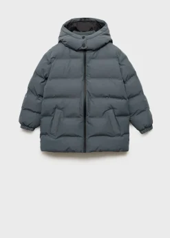 Dzieci MANGO Płaszcze I Kurtki*Pikowana kurtka z kapturem