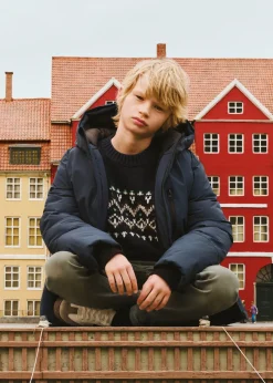 Dzieci MANGO Płaszcze I Kurtki*Pikowana kurtka z kapturem