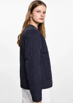 MANGO Płaszcze I Kurtki*Pikowana kurtka z kieszeniami