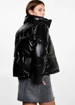 MANGO Płaszcze I Kurtki*Pikowana metaliczna kurtka anorak