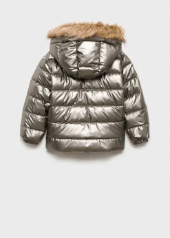 Dzieci MANGO Płaszcze I Kurtki*Pikowana metaliczna kurtka anorak