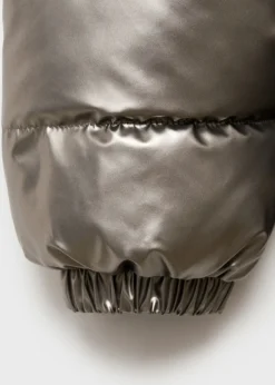 Dzieci MANGO Płaszcze I Kurtki*Pikowana metaliczna kurtka anorak