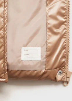 Dzieci MANGO Płaszcze I Kurtki*Pikowana metaliczna kurtka anorak