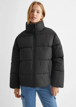 MANGO Płaszcze I Kurtki*Pikowana nieprzemakalna kurtka w romby