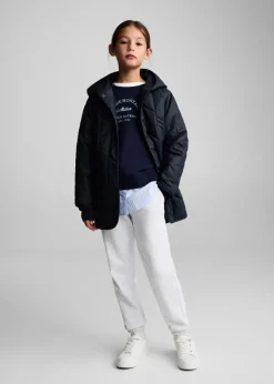 Dzieci MANGO Płaszcze I Kurtki*Pikowana nieprzemakalna kurtka w romby