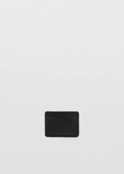 MANGO Galanteria Skórzana*Pikowane etui na karty z logo