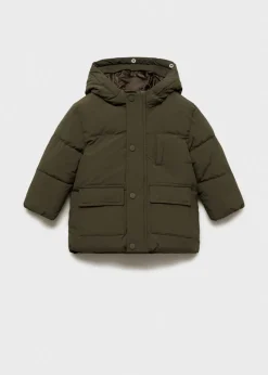 Dzieci MANGO Płaszcze I Kurtki*Pikowany anorak z polarową podszewką