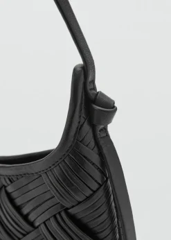 MANGO Torebki|Akcesoria Skórzane*Pleciona torebka ze skóry