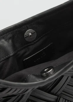 MANGO Torebki|Akcesoria Skórzane*Pleciona torebka ze skóry