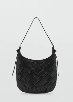 MANGO Torebki|Akcesoria Skórzane*Pleciona torebka ze skóry