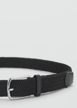 MANGO Paski I Szelki*Pleciony elastyczny pasek