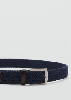 MANGO Paski I Szelki*Pleciony elastyczny pasek