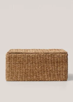 MANGO Kosze Do Sypialni|Kosze Do Salonu*Pleciony koszyk z uchwytami 45 x 35 cm