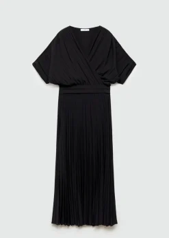 MANGO Sukienki I Kombinezony*Plisowana sukienka o rozszerzanym kroju