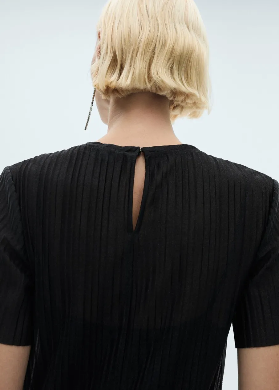 MANGO Sukienki I Kombinezony*Plisowana sukienka z lureksu