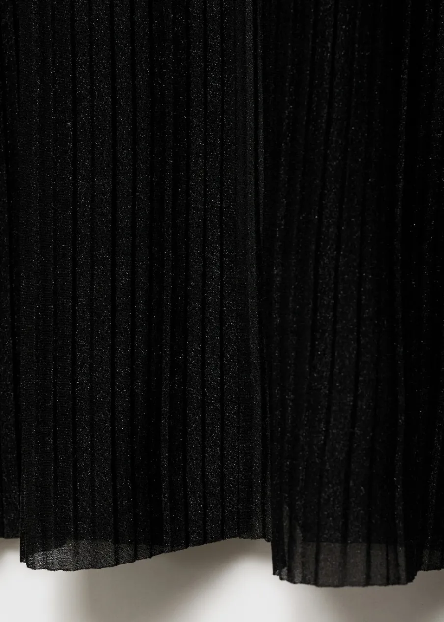 MANGO Sukienki I Kombinezony*Plisowana sukienka z lureksu