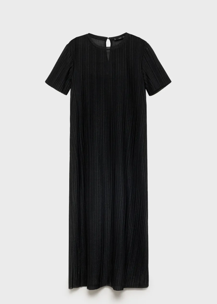 MANGO Sukienki I Kombinezony*Plisowana sukienka z lureksu