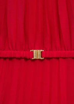 MANGO Sukienki I Kombinezony*Plisowana sukienka z paskiem