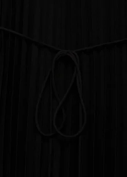 MANGO Sukienki I Kombinezony*Plisowana sukienka z wiązaniem