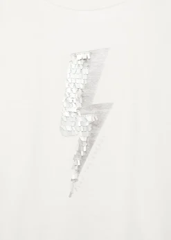 Dzieci MANGO Koszulki I Topy*Podkoszulek cekinowy wzór