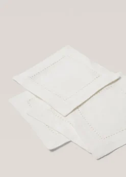 MANGO Akcesoria Stołowe|Akcesoria Kuchenne*Podstawka pod szklankę z bawełny z mereżką