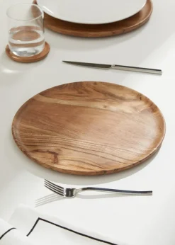 MANGO Tace|Akcesoria Stołowe*Podstawka pod talerz z drewna akacjowego